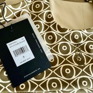 Spiritual Gangster Geometric Olive Bra NWT small, spring